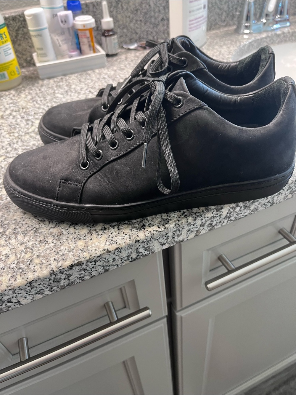 Thursday Boot Company Men's Matte Black Premium Low-Top Lace-Up Sneakers